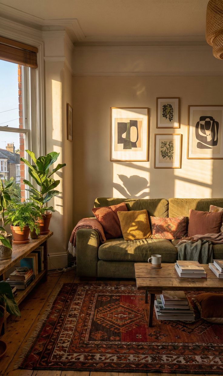 Making a living room feel warm
